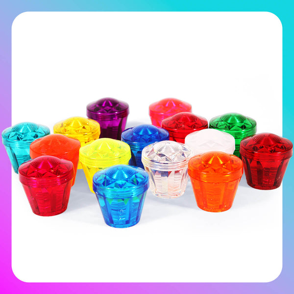 E10 Cabochon Cap & Base | 40mm × 43mm H | 15 Colours
