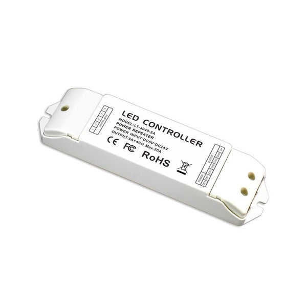 LTech LT-3040-5A | RGBW Signal Amplifier/Repeater | 4 × 5A Channels | 5-24V | PWM Signal Booster | Photoelectric Isolation