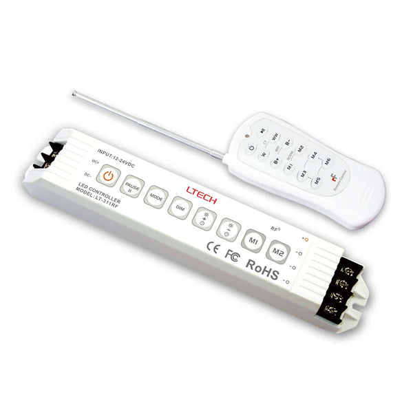 LTECH LT-311RF | Professional LED Dimming Controller | 12-24V DC | RF Remote Control | 18A Max Output | IP20 WeLoveLeds