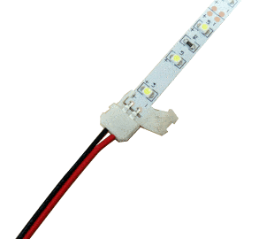 Wire Connector - Single Clasp with 150mm wire - 8A Connectors WeLoveLeds 