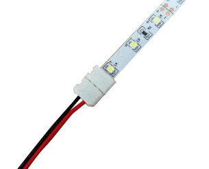 Wire Connector - Double Clasp with 150mm wire - 8A Connectors WeLoveLeds 