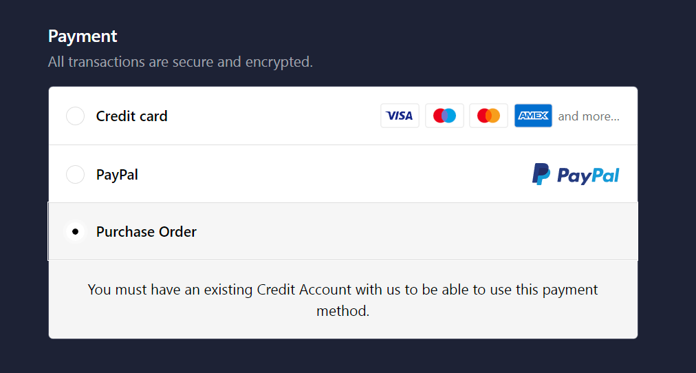 Streamlined Ordering: Pay by Purchase Order at We Love LEDs — WeLoveLeds™