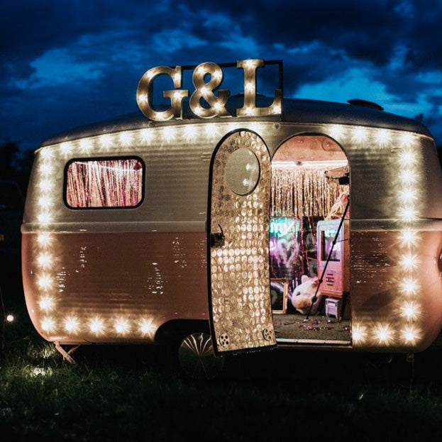 Caravan With Fairground Lighting