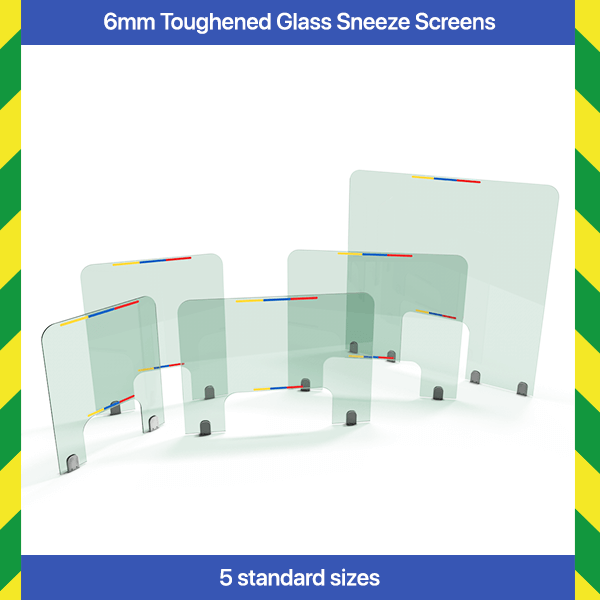 6mm Toughened Glass Sneeze Screens