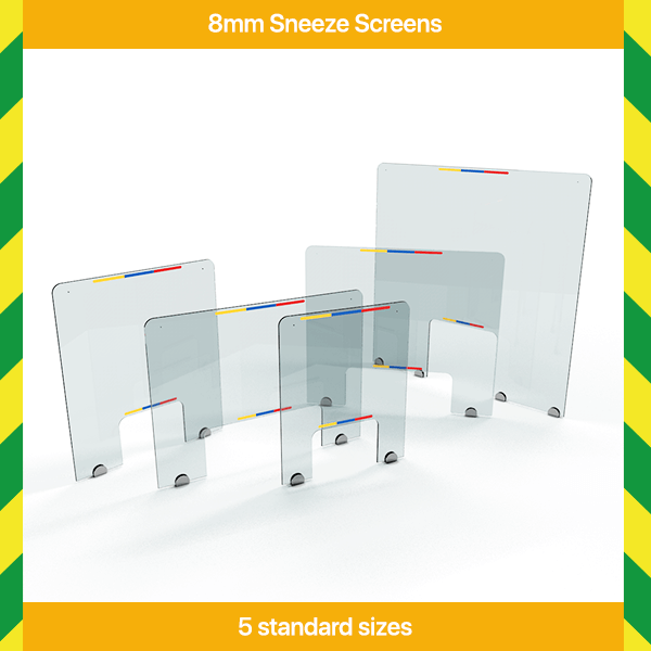8mm Acrylic Sneeze Screens