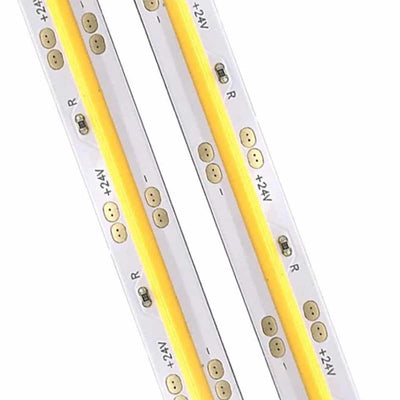 COB LED Strip | IP20 | 24v | 8mm | Cut every 50mm | 480LEDs p/m | 10w p/m | p/metre & reel - WeLoveLeds™