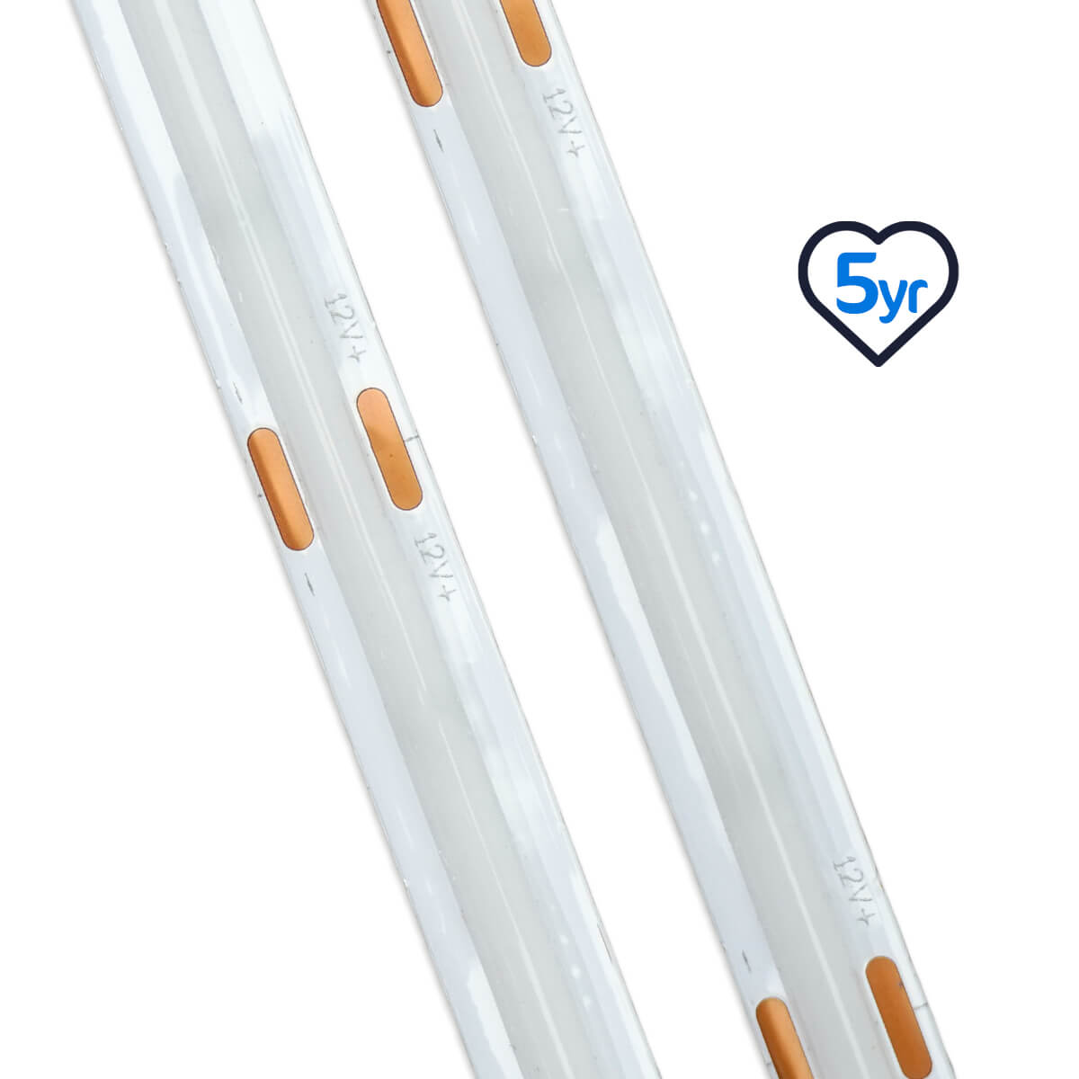 COB LED Strip | IP20 | 480LEDs p/m | 12v | 8mm | Cut every 50mm | 10.5w p/m | p/metre & reel WeLoveLeds