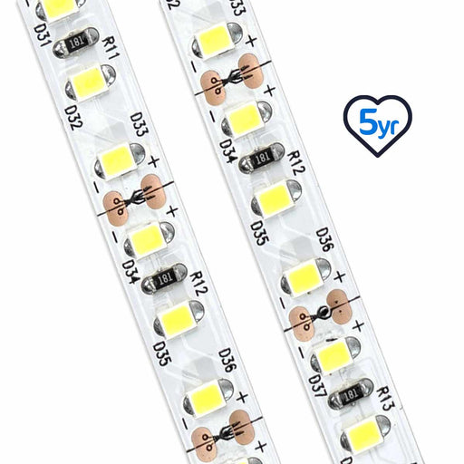 Classic LED Strip (2nd Gen) | IP20 | 120LEDs p/m | 24v | 8mm | Cut every 25mm | 9.6w p/m | p/metre & reel WeLoveLeds