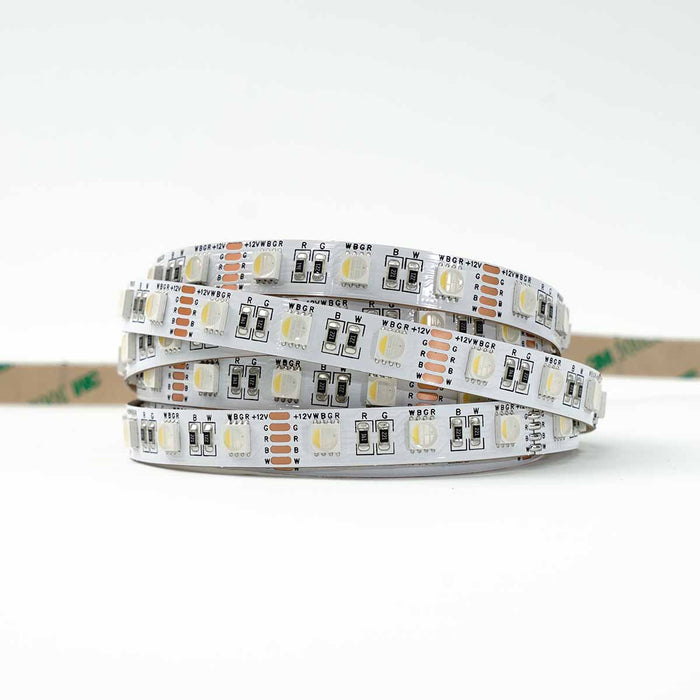 Classic RGBW LED Strip (2nd Gen) | IP20 | 60LEDs p/m | 24v | 10mm | Cut every 100mm | 14.4w/m | p/metre & reel WeLoveLeds