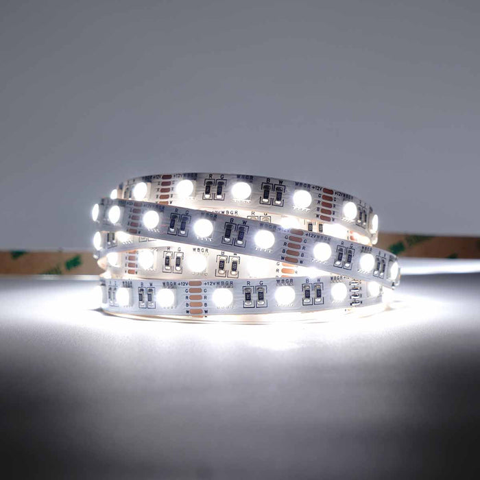 Classic RGBW LED Strip (2nd Gen) | IP20 | 60LEDs p/m | 24v | 10mm | Cut every 100mm | 14.4w/m | p/metre & reel WeLoveLeds