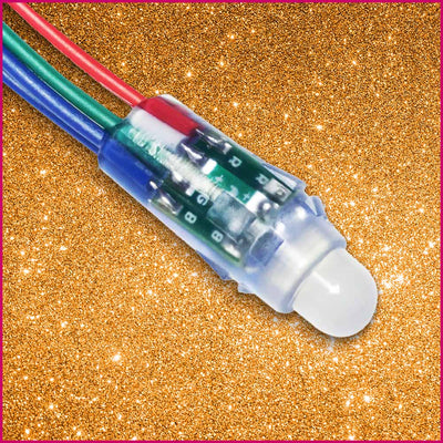 12mm Push-through RGB Pixel | IP66 | 0.3w | 5v | 24Lm/w