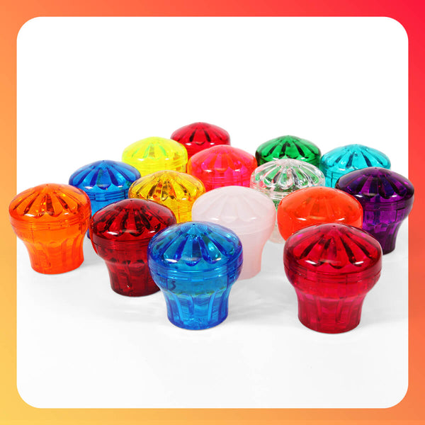 E14 Cabochon Cap & Base | 60mm × 63mm H | 15 Colours