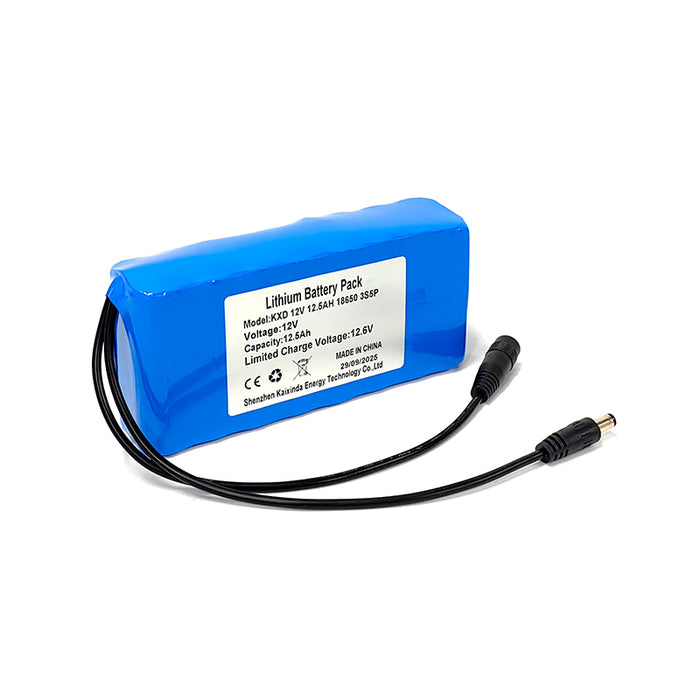 Rechargeable Battery Pack | 12V 12.5Ah | 150Wh | Li-ion | 5A Max Output | DC 5.5x2.1mm | IP20