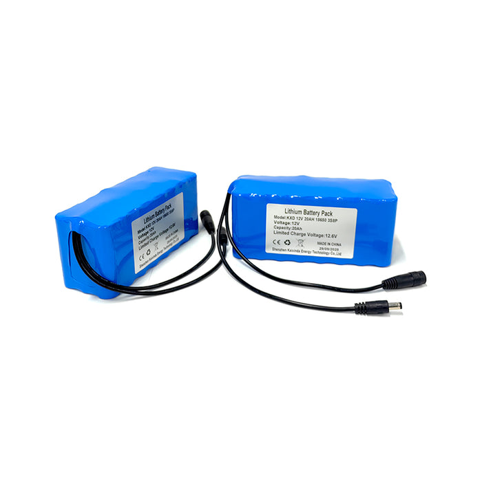 Rechargeable Battery Pack | 12V 20Ah | 222Wh | Li-ion | 5A Max Output | DC 5.5x2.1mm | IP20