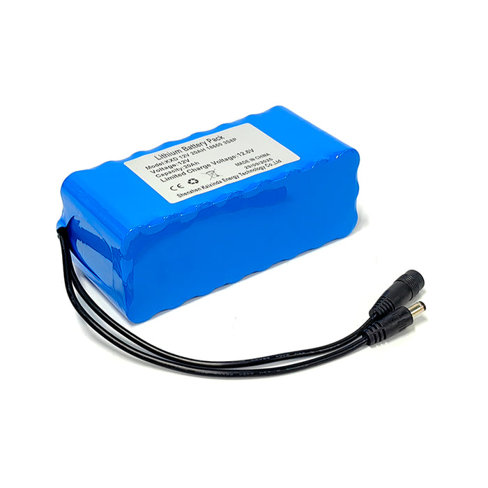 Rechargeable Battery Pack | 12V 20Ah | 222Wh | Li-ion | 5A Max Output | DC 5.5x2.1mm | IP20