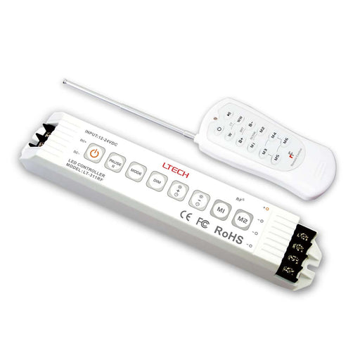 LTECH LT-311RF | Professional LED Dimming Controller | 12-24V DC | RF Remote Control | 18A Max Output | IP20 WeLoveLeds