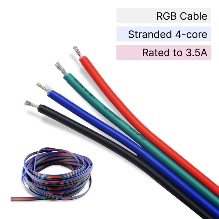 0.5mm 3.5A RGB LED Cable