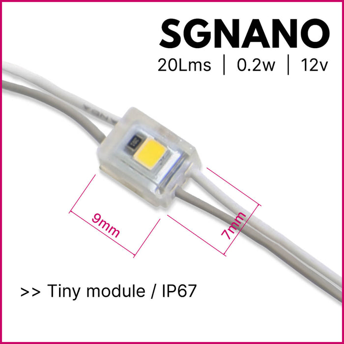 Snano Led SGNANO LED Module | 9mm Ultra-Compact | IP67 — WeLoveLeds™