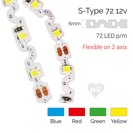 S type LED strip bendable