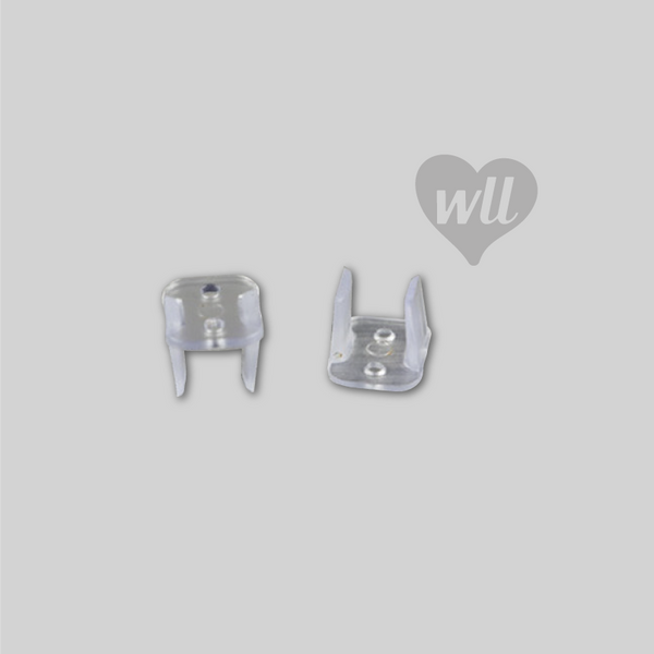 6x12 Dome Mini LED Neon Flex - Pair Mounting Clips
