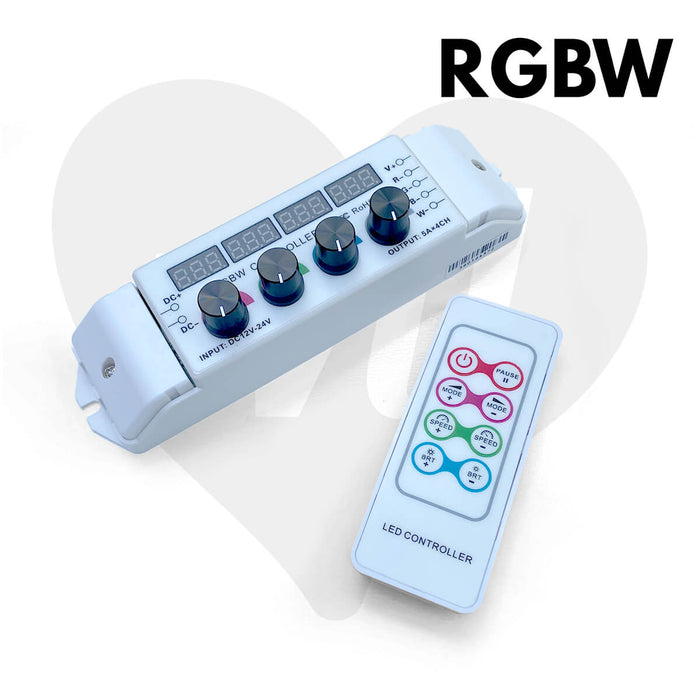 RGBW BC-354F Controller with Remote - 20A
