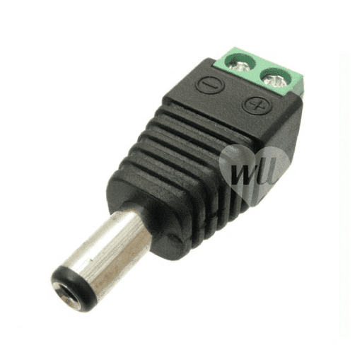 DC Power In-Line Screw Termination Plug, 2.1, 2A Connectors WeLoveLeds 