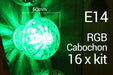 E14 RGB Cabochon x 16 kit - 24v Cabochon WeLoveLeds 