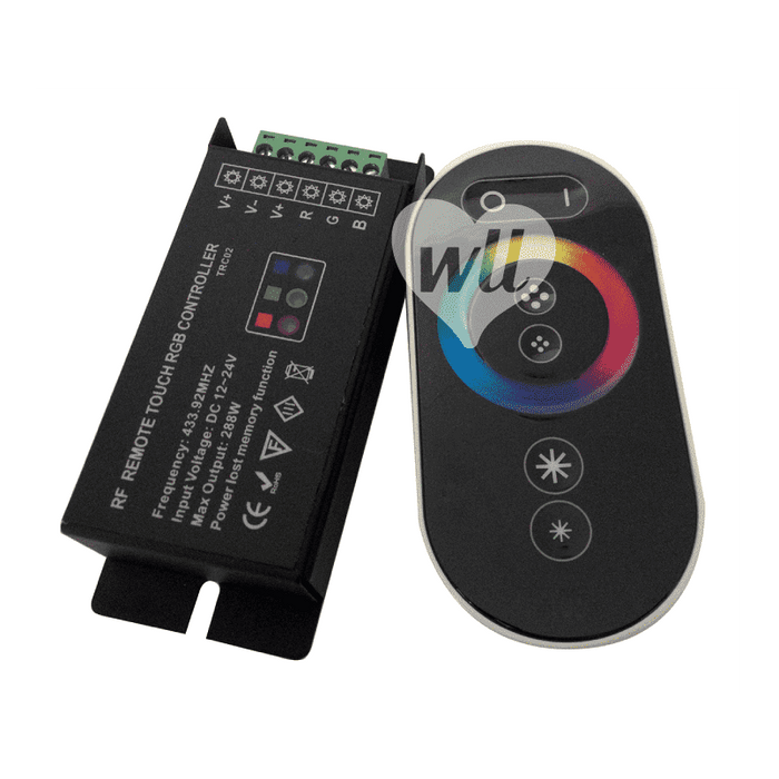 RGB Controller with 'Touch' Remote 12A Controller WeLoveLeds 
