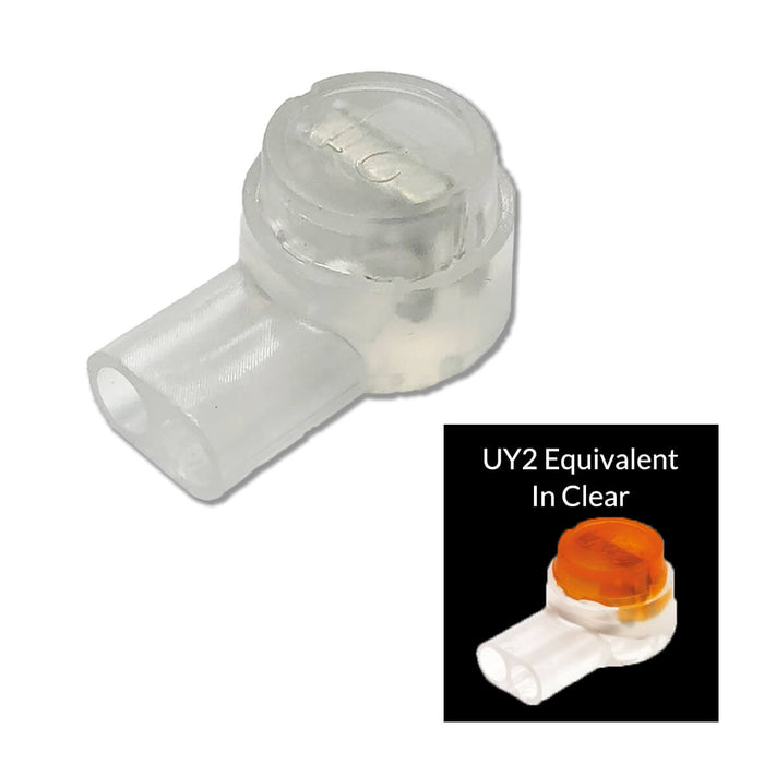 UY2_WLL Equivalent Clear Connectors - 100pk