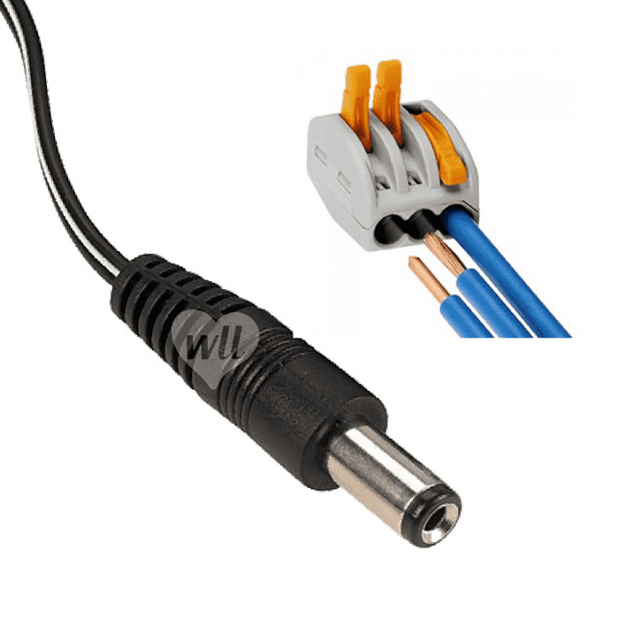 5m Single Wire Adaptor - 3A Cable WeLoveLeds 